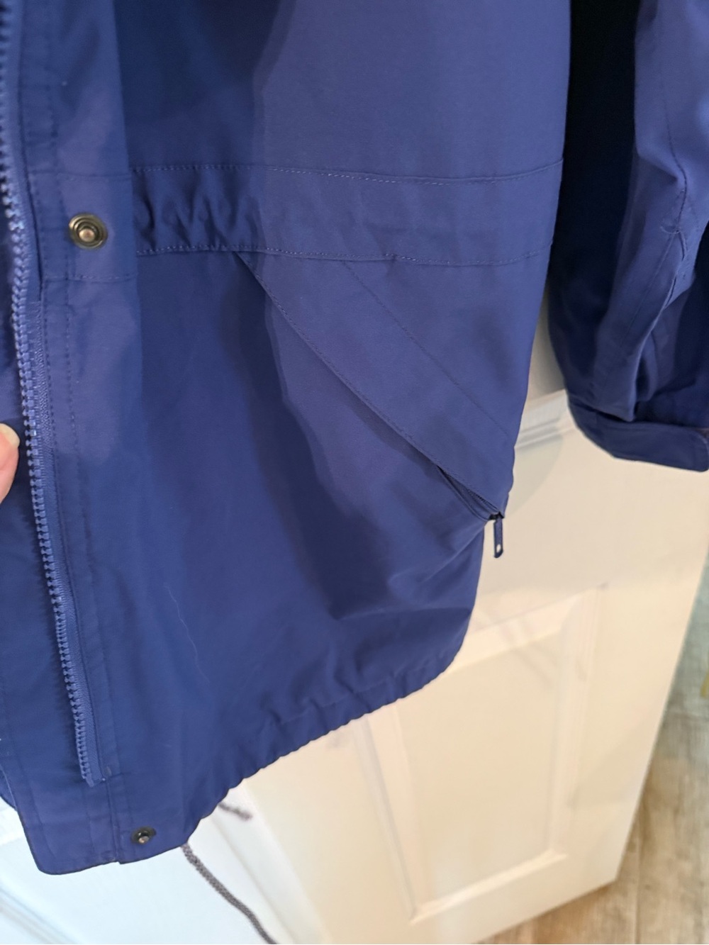Ladies Blue Eddie Bauer Hooded Utility Jacket (inv# 244) - Picture 5 of 14